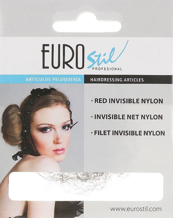 Сеточка для волос нейлон, темно-коричневая, 01046/67 - Eurostil — фото N1
