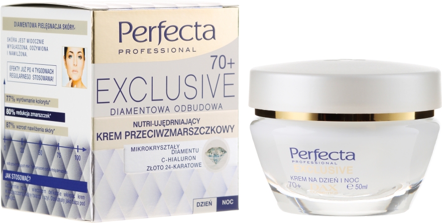 Тонізувальний крем від зморшок - Perfecta Exclusive Face Cream 70+ — фото N1