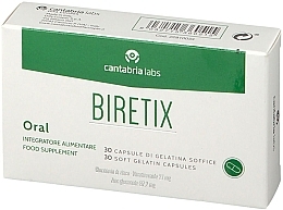 Пищевая добавка в таблетках - Cantabria Labs Biretix Oral Food Supplement — фото N1