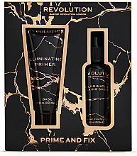 Духи, Парфюмерия, косметика Набор - Makeup Revolution Illuminating Prime & Fix Duo (f/primer/25ml + fix spr/50ml)