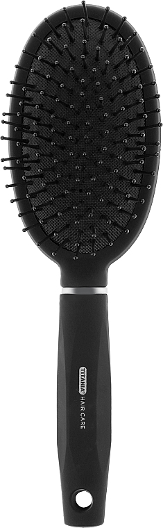 Масажна щітка для волосся овальна, 10 рядів - Titania Salon Professional — фото N1