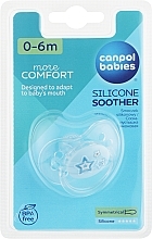 Пустышка силиконовая симметричная от 0 до 6 месяцев - Canpol Babies Newborn Baby — фото N1