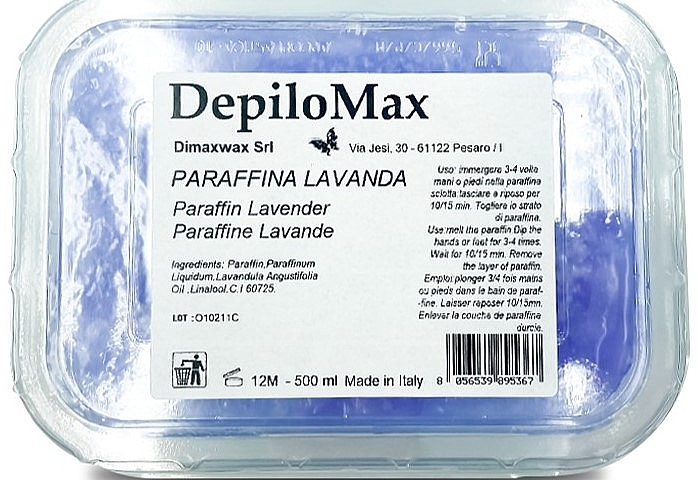 Косметичний парафін "Лаванда" - DimaxWax DepiloMax Parafin Lavander — фото N1