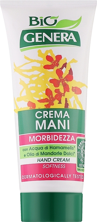 Увлажняющий крем для рук "Гамамелис и миндаль" - Genera Bio Hand Cream — фото N1