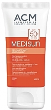 Парфумерія, косметика Матувальний гель з SPF50+ для обличчя - ACM Laboratoires Medisun Matifying Gel SPF50+