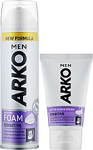 Парфумерія, косметика Набір - Arko Men Sensitive (sh/foam/200ml + ash/cr/50ml) *