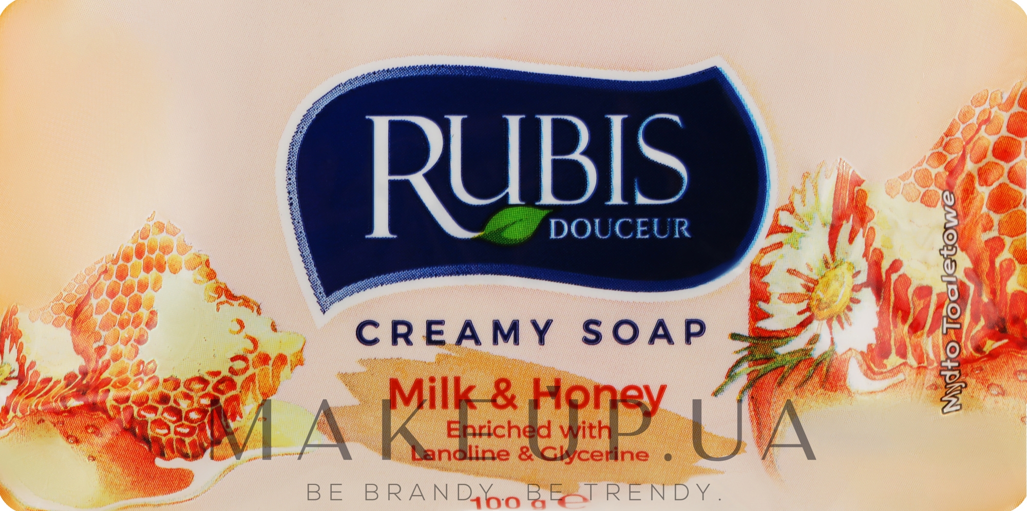 Мило "Молоко й мед" - Rubis Care Milk & Honey Creamy Soap — фото 100g
