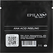 Гель-пілінг з АНА-кислотами 10% pH 3.6 - Epilax Silk Touch Peeling (пробник) — фото N1