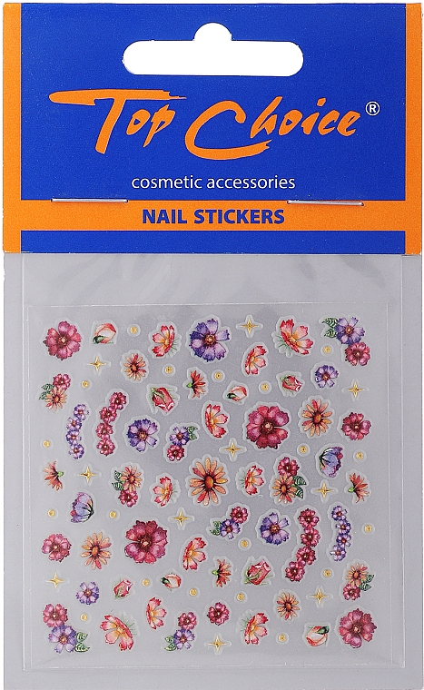 Наклейки для ногтей, 77487 - Top Choice Nail Stickers — фото N1