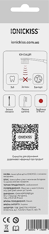 Детская ионная зубная щетка, розовая - Ionickiss Kids — фото N2