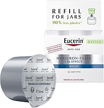 Нічний крем проти зморщок для всіх типів шкіри - Eucerin Hyaluron-Filler Night (рефіл) — фото N1