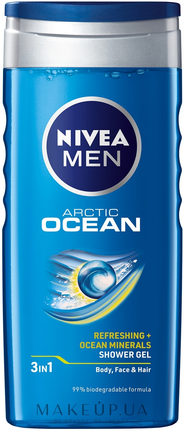 Гель для душу 3в1 для тіла, обличчя та волосся - NIVEA MEN Arctic Ocean Shower Gel — фото 250ml