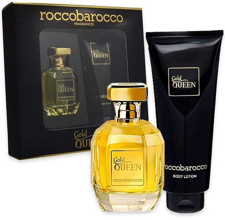 Roccobarocco Gold Queen - Набор (edp/100ml + b/lot/200ml) — фото N2