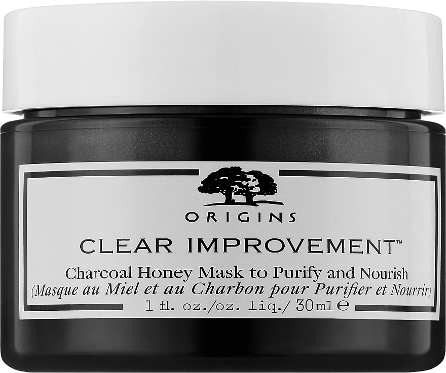 Питательная маска для лица - Origins Clear Improvement Charcoal Honey Mask to Purify and Nourish — фото N1