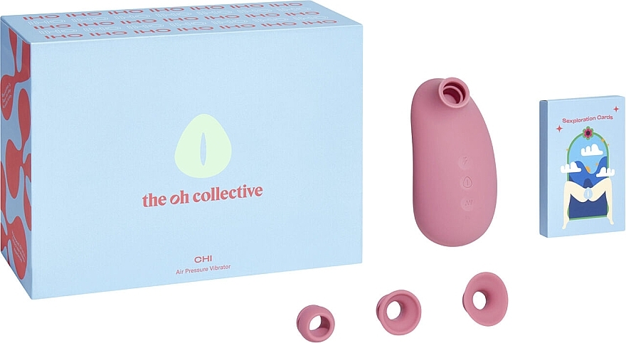 Вакуумний кліторальний стимулятор, рожевий - The Oh Collective Chi Cashmere Rose — фото N3