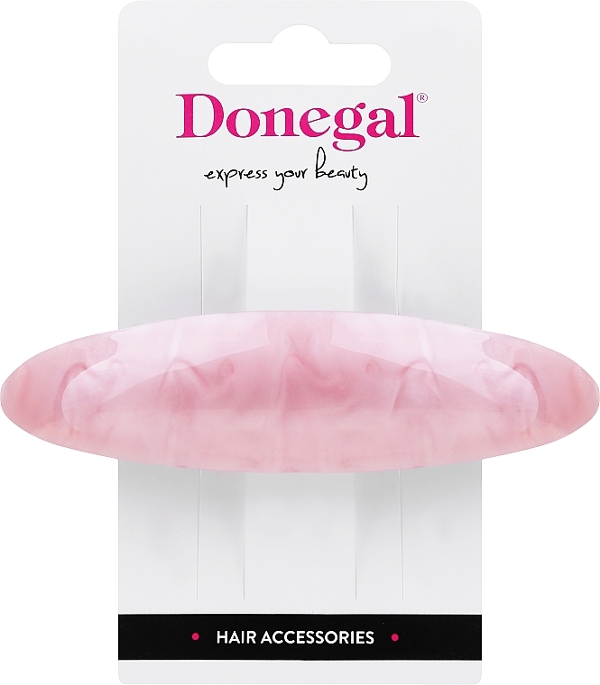 Заколка для волосся із сердечками, FA-5751, рожева - Donegal — фото N1