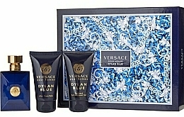 Парфумерія, косметика Versace Pour Homme Dylan Blue - Набір (edt/50ml + 50ash/b + 50sh/g)