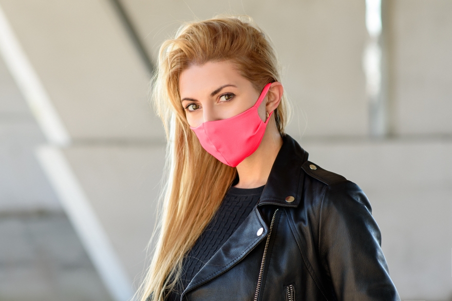 Маска тканевая для лица, розовая M-size "My Guard" - MAKEUP — фото N3