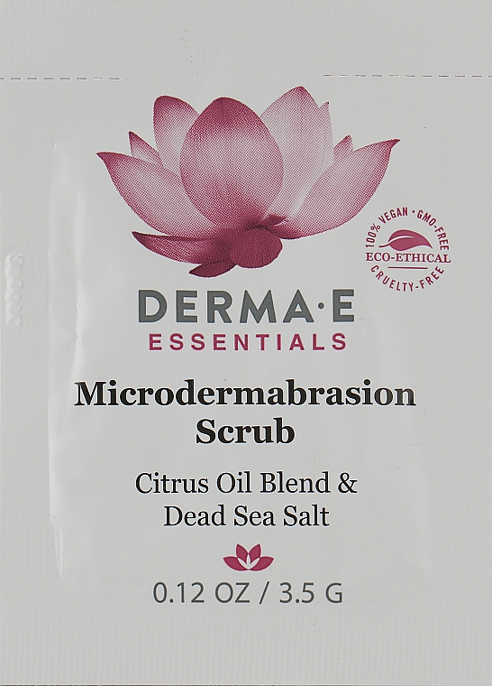 Отшелушивающий скраб с микроультрачастицами и минералами Мертвого моря - Derma E Microdermabrasion Scrub (пробник)