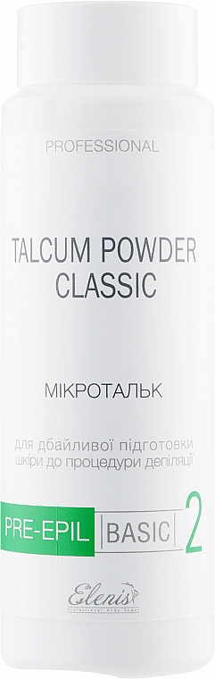 Мікротальк для тіла - Elenis Pre-Epil Talcum Powder Classik — фото N1