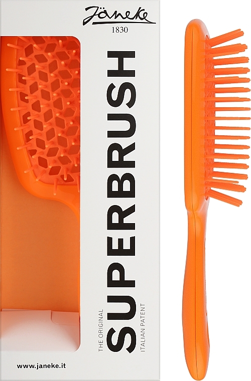 Щітка для волосся, помаранчева - Janeke Superbrush Neon — фото N3