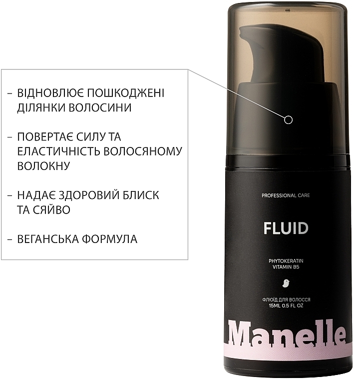 Флюид для волос - Manelle Professional Care Phytokeratin Vitamin B5 Fluid — фото N3