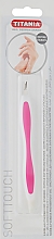 Нож для удаления кутикул, малиновый - Titania Softtouch — фото N1