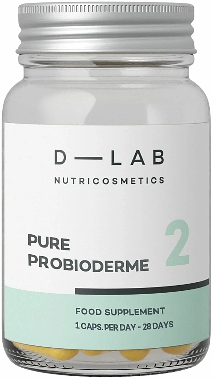Харчова добавка "Пробіодерма" - D-Lab Nutricosmetics Pure Probioderm — фото N1