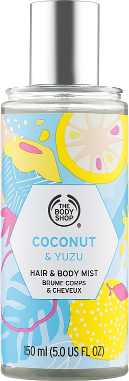 Спрей для волосся й тіла "Кокс і юзу" - The Body Shop Coconut & Yuzu Hair & Body Mist — фото N1