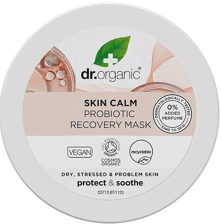 Маска для обличчя - Dr. Organic Skin Calm Probiotic Recovery Mask — фото N1