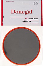 Компактне кругле дзеркальце, 9511, 7 см, помаранчеве - Donegal — фото N1
