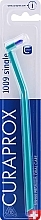 Монопучковая зубная щетка "Single CS 1009", бирюзовая с синим ворсом - Curaprox — фото N1