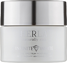 Парфумерія, косметика Нічний крем для обличчя - Herla Infinite White Total Spectrum Moisturizing Night Therapy Whitening Cream