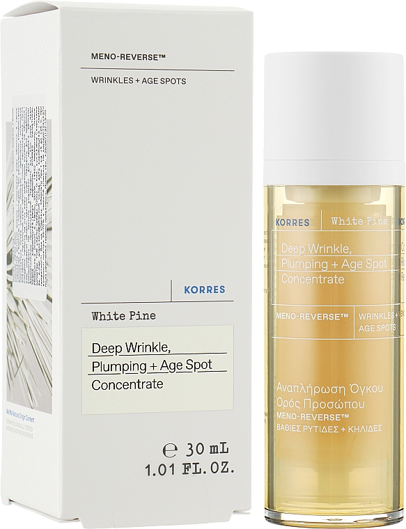 Сироватка для обличчя - Korres White Pine Deep Wrinkle, Plumping + Age Spot Concentrate — фото N2