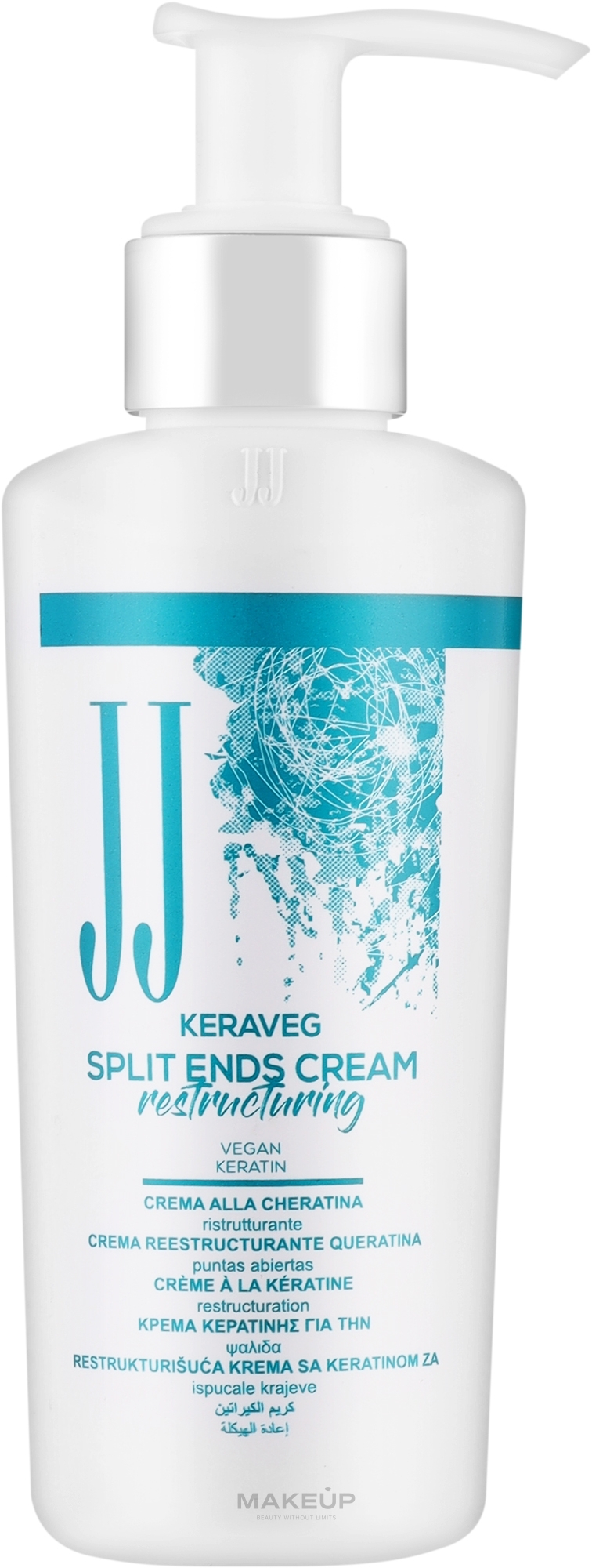 Крем для посічених кінчиків з кератином - JJ Keraveg Split Ends Cream Restructuring — фото 150ml