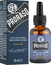 Духи, Парфюмерия, косметика УЦЕНКА Масло для бороды - Proraso Azur Lime Beard Oil *