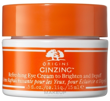 Освежающий крем для контура глаз, теплый оттенок - Origins Ginzing Refreshing Eye Cream Warmer Shade — фото 15ml