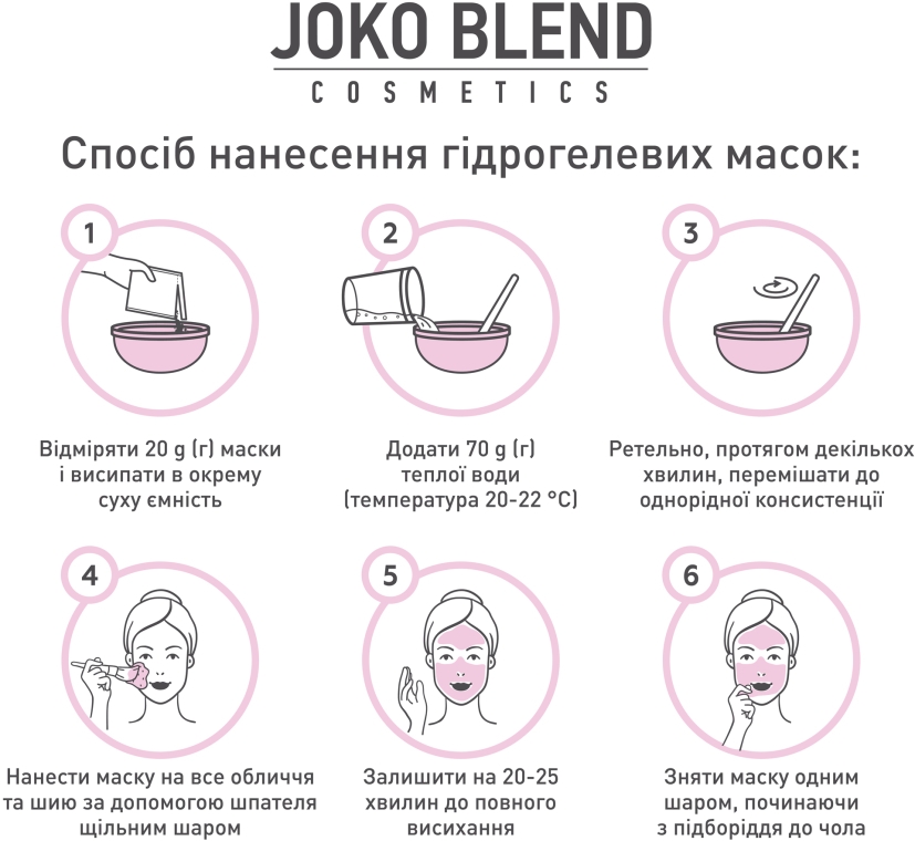Маска гидрогелевая для лица - Joko Blend Bourbon Rose Hydrojelly Mask — фото N6