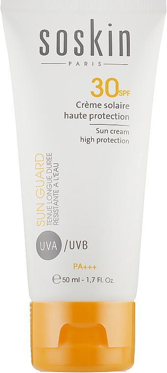 Солнцезащитный крем SPF 30+ - Soskin Sun Cream Very High Protection SPF30
