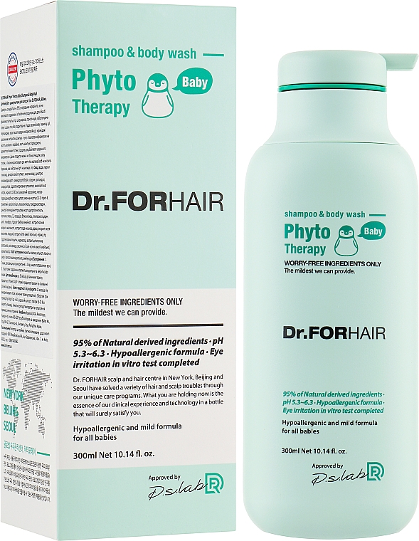 Дитячий фітошампунь-гель для волосся й тіла - Dr.FORHAIR Phyto Therapy Baby Shampoo & Body Wash — фото N2