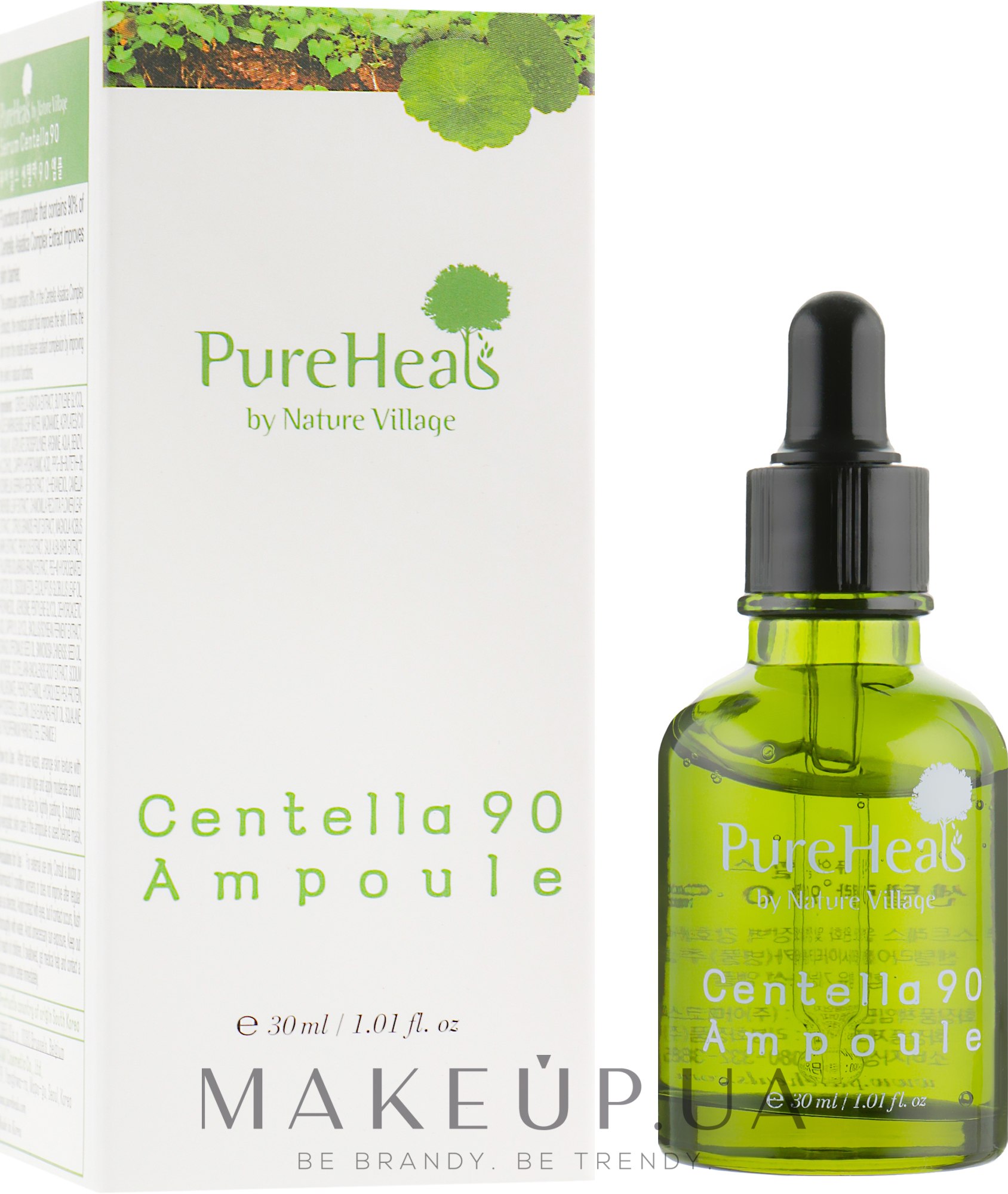 Восстанавливающая сыворотка с экстрактом центеллы - PureHeal's Centella 90 Ampoule — фото 30ml