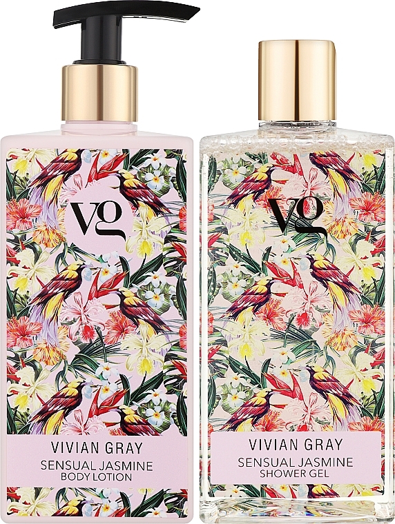 Набор - Vivian Gray Sensual Jasmine (sh/gel/350ml + b/lot/350ml) — фото N2