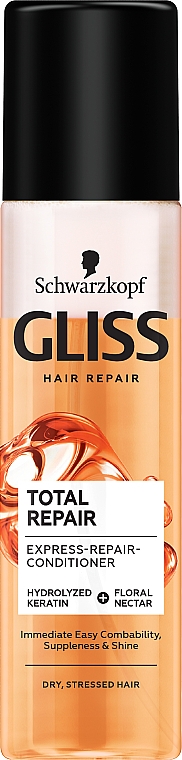 Экспресс-кондиционер для сухих волос, подверженных стрессу - Gliss Kur Total Repair