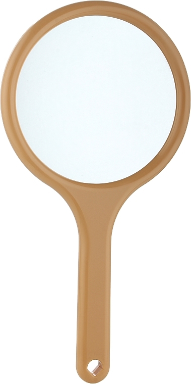 Зеркало в раме с ручкой 28,5х14,5 см, персиковое - Titania — фото N1