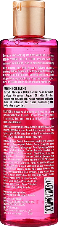Шампунь для объема тонких и безжизненных волос - Argan+ Volume Shampoo African Baobab Oil — фото N2