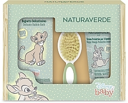 Парфумерія, косметика Набір - Naturaverde Disney Baby (bubble/bath/200ml + b/cr/100ml + brush/1pc)