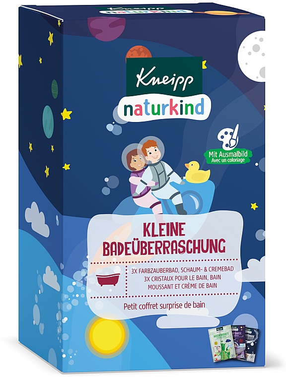 Набор - Kneipp Naturkid Set (bath/salt/2x20g + bath/salt/2x20g + foam/cr/2x20ml) — фото N1