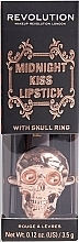 Помада для губ - Makeup Revolution Midnight Kiss Lipstick With Skull Ring  — фото N3