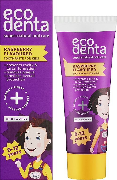 Зубна паста зі смаком малини - Ecodenta Super+Natural Oral Care Raspberry — фото N2
