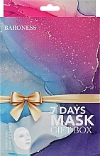 Парфумерія, косметика Набір тканинних масок, 7 продуктів - Beauadd Baroness 7 Days Beauty Gift Box (f/mask/7x21g)